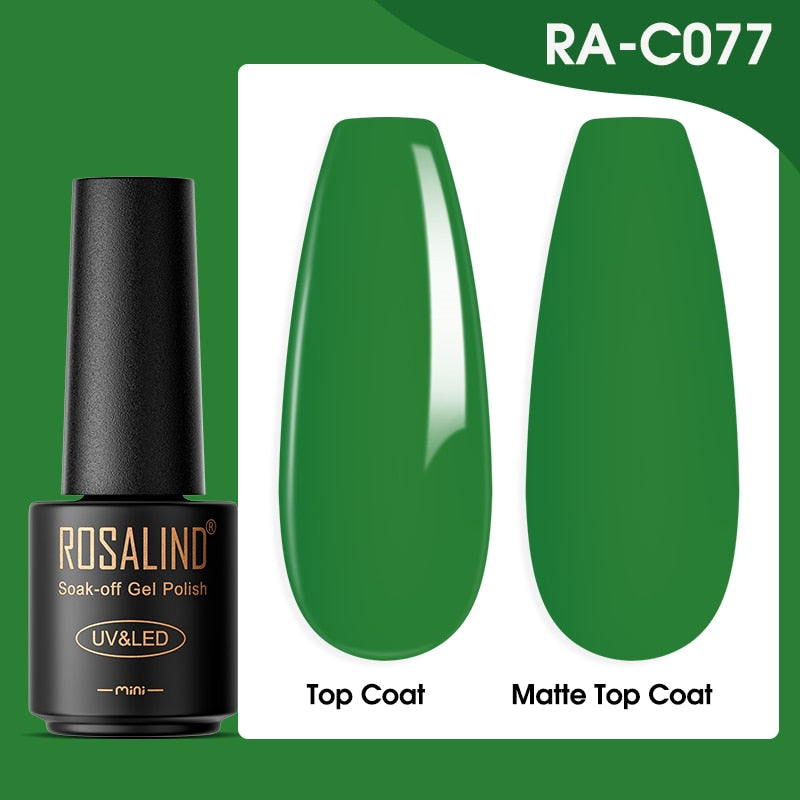 ROSALIND Gel Nail Polish Lamp All For Nails Art Manicure With Matt Base Top Coat Semi Permanant Gellak Nail Gel Polish Varnishes - Quid Mart