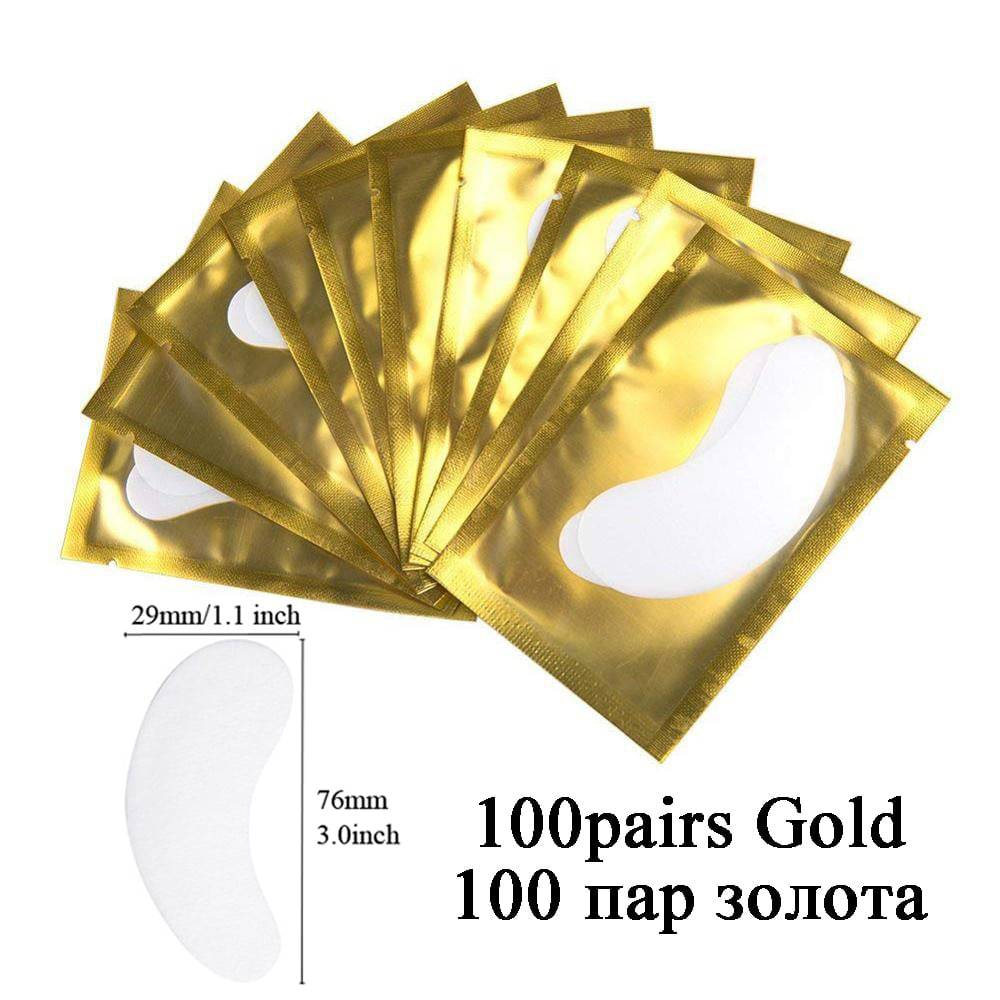 100pairs Eyelash Extension Paper Patches Grafted Eye Stickers 7 Color Eyelash Under Eye Pads Eye Paper Patches Tips Sticker - Quid Mart