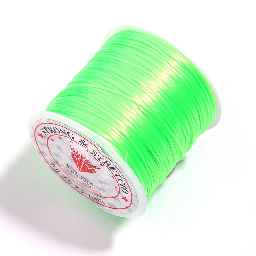 393-inch Strong Elastic Beading Cord 1mm - DIY Jewelry Line - Quid Mart