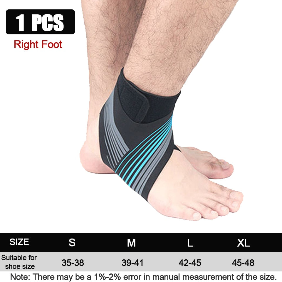 GOBYGO  Sport Ankle Support Elastic High Protect Sports Ankle Equipment Safety Running Basketball Ankle Brace Support - Quid Mart