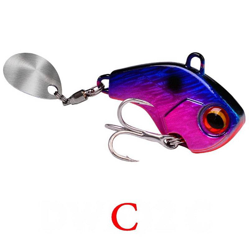 Fishing Lures Wobble Rotating Metal Vib Vibration Bait Winter Fishing 6g 15g 28g Artificial Hard Baits Spinner Spoon Lure Pesca - Quid Mart