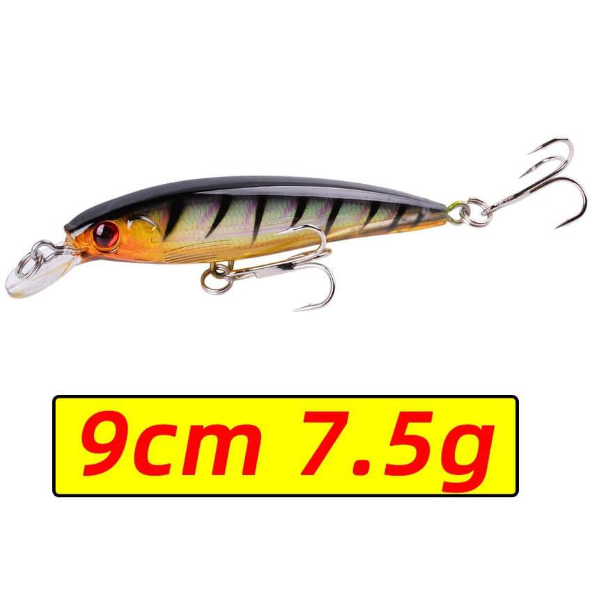 1PCS Laser Minnow Fishing Lure 11CM 13G pesca hooks fish wobbler tackle crankbait artificial japan hard bait swimbait - Quid Mart