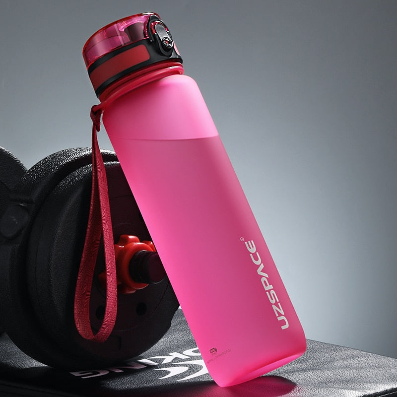 New 500/800/1000ml Sports Water Bottle BPA Free Portable Leak-proof Shaker bottle Plastic Drinkware Tour Gym Free Shipping items - Quid Mart