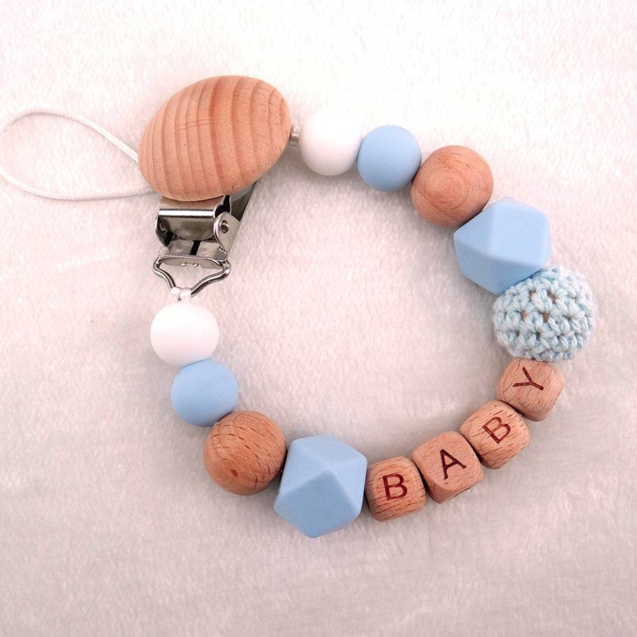 Personalized Silicone Wood Pacifier Clips: Safe, Eco-Friendly, Durable - Quid Mart