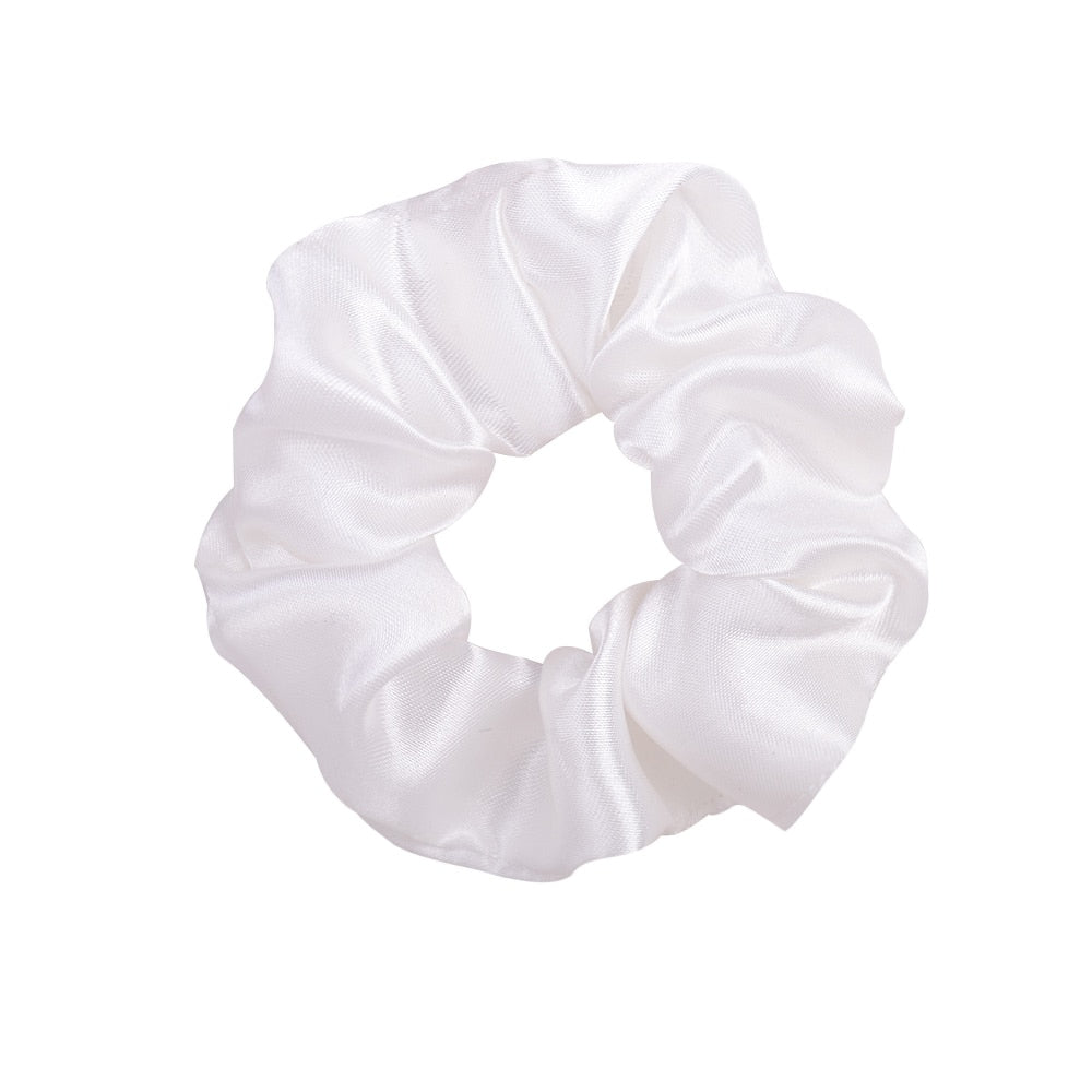 Women's 3.9" Silk Scrunchie - Multicolor Hair Accessory - Quid Mart