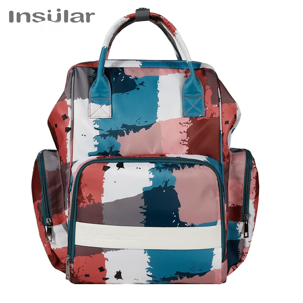 Insular Nappy Backpack - Large Capacity Mom's Stroller Bag - Quid Mart