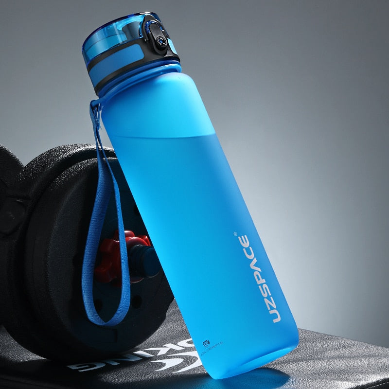 New 500/800/1000ml Sports Water Bottle BPA Free Portable Leak-proof Shaker bottle Plastic Drinkware Tour Gym Free Shipping items - Quid Mart