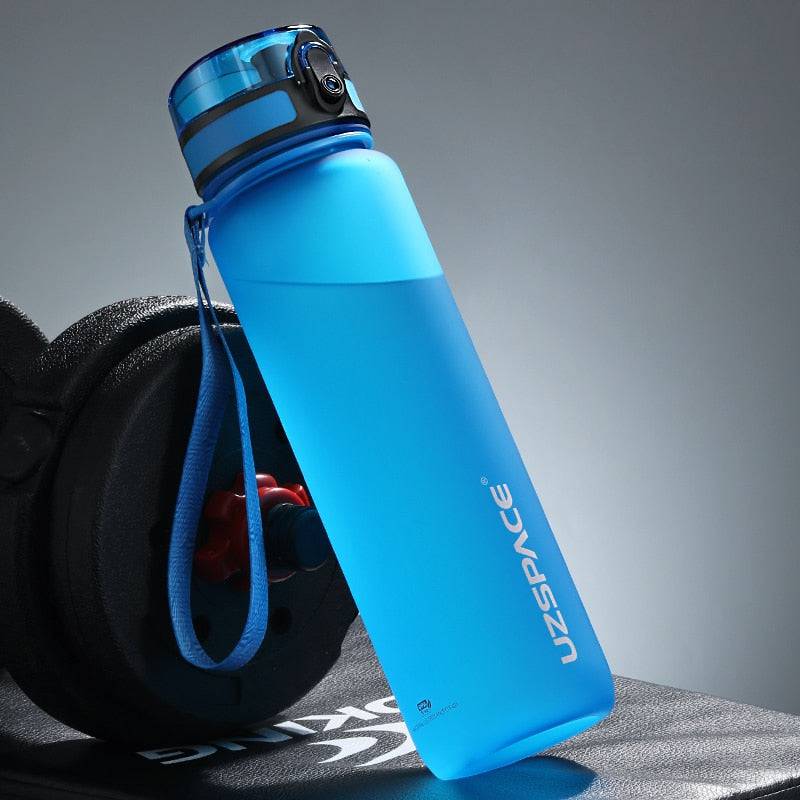 Hot Sale Sports Water Bottle 500/1000ML Protein Shaker Outdoor Travel Portable Leakproof Drinkware Plastic Drink Bottle BPA Free - Quid Mart