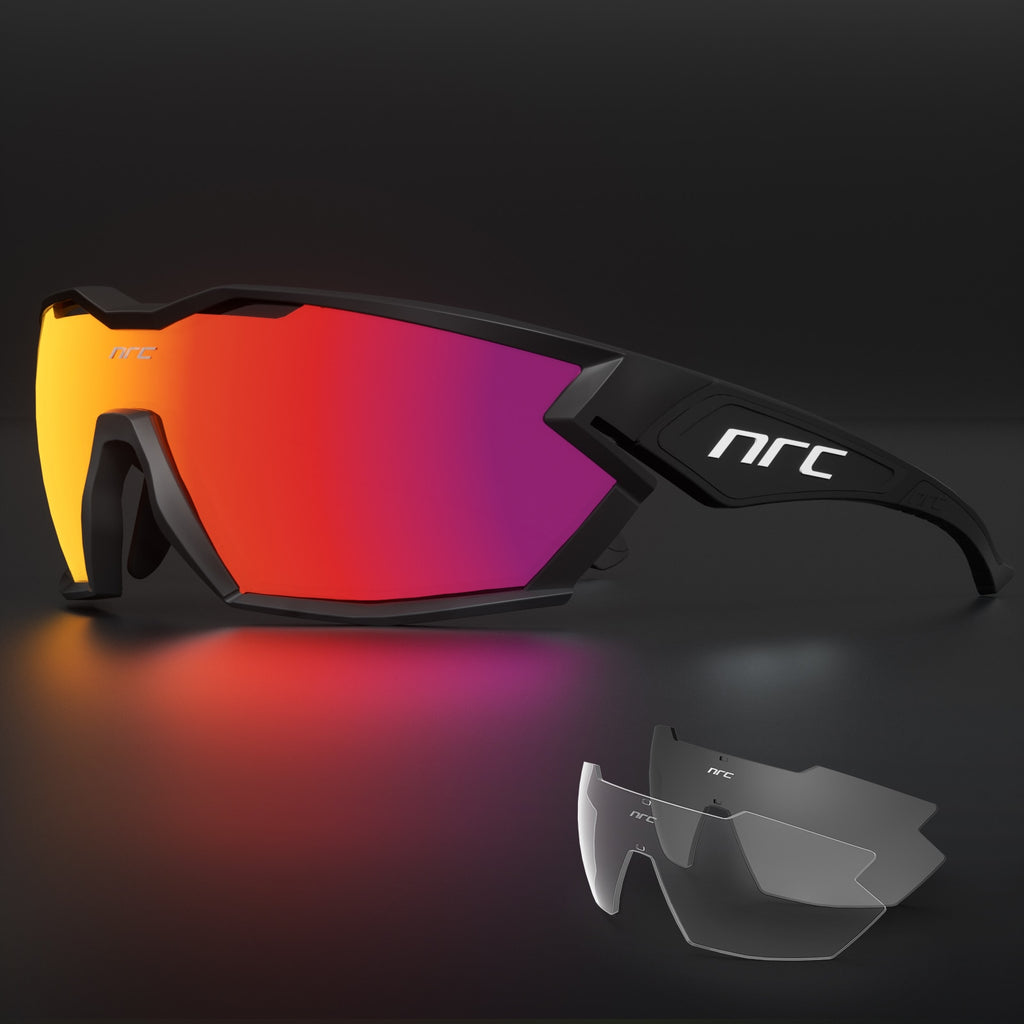 2023 NRC P-Ride Photochromic Cycling Glasses man Mountain Bike Bicycle Sport Cycling Sunglasses MTB Cycling Eyewear woman - Quid Mart