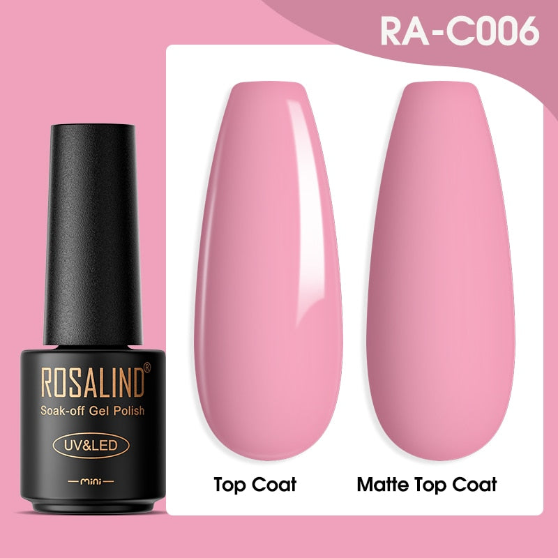 ROSALIND Gel Nail Polish Lamp All For Nails Art Manicure With Matt Base Top Coat Semi Permanant Gellak Nail Gel Polish Varnishes - Quid Mart