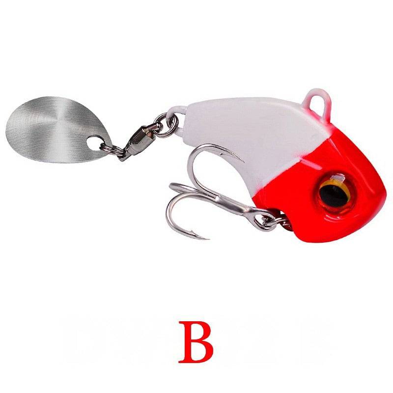 Fishing Lures Wobble Rotating Metal Vib Vibration Bait Winter Fishing 6g 15g 28g Artificial Hard Baits Spinner Spoon Lure Pesca - Quid Mart