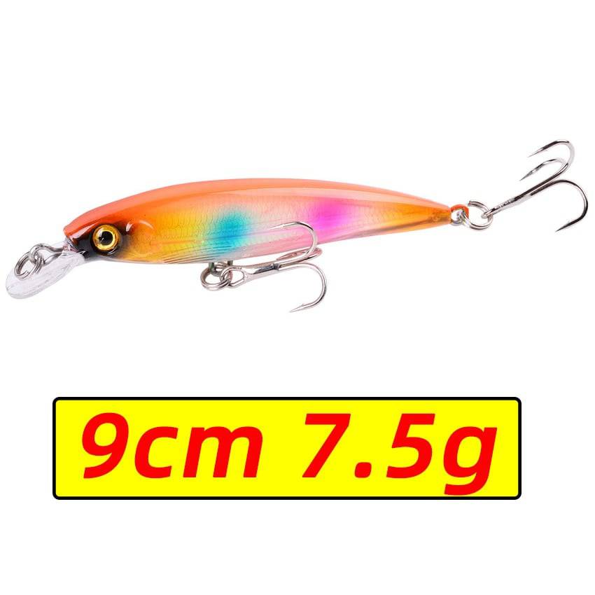 1PCS Laser Minnow Fishing Lure 11CM 13G pesca hooks fish wobbler tackle crankbait artificial japan hard bait swimbait - Quid Mart