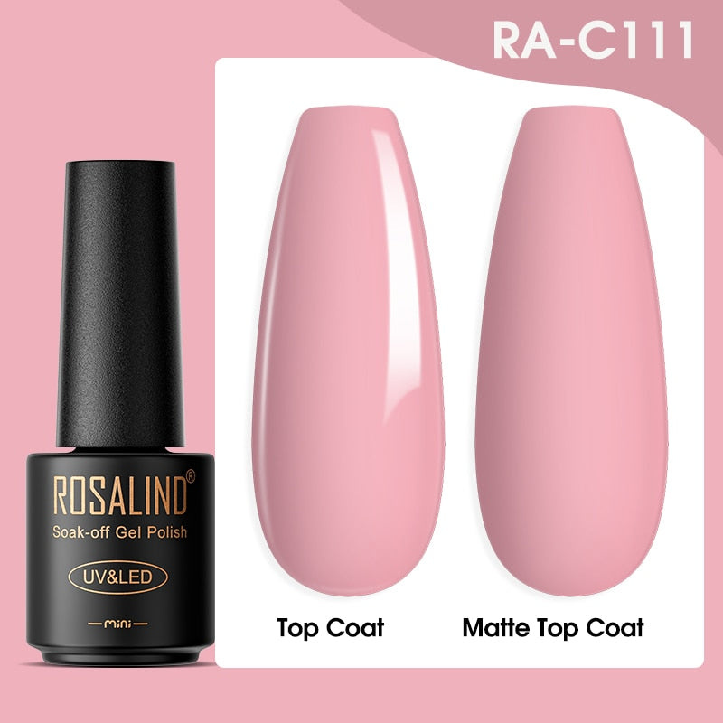 ROSALIND Gel Nail Polish Lamp All For Nails Art Manicure With Matt Base Top Coat Semi Permanant Gellak Nail Gel Polish Varnishes - Quid Mart