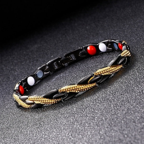 Trendy 4 Colors Weight Loss Energy Magnets Jewelry Slimming Bangle Bracelets Twisted Magnetic Therapy Bracelet Healthcare - Quid Mart
