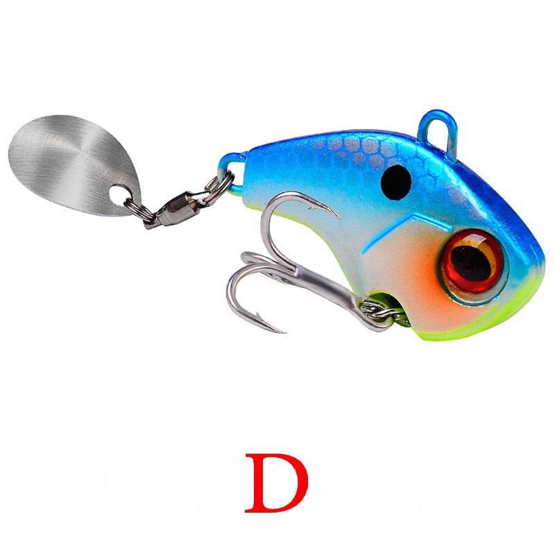 Fishing Lures Wobble Rotating Metal Vib Vibration Bait Winter Fishing 6g 15g 28g Artificial Hard Baits Spinner Spoon Lure Pesca - Quid Mart