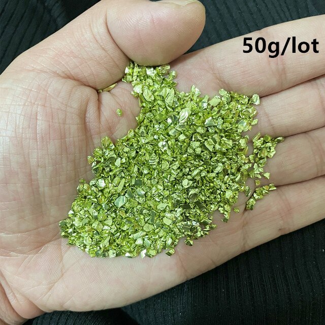 20/50g Fake Gold Stone Flakes Metallized Glass Beads For Resin Mold Filler Nail Art Crafts Diy Jewelry Making Mold Filling Tools - Quid Mart