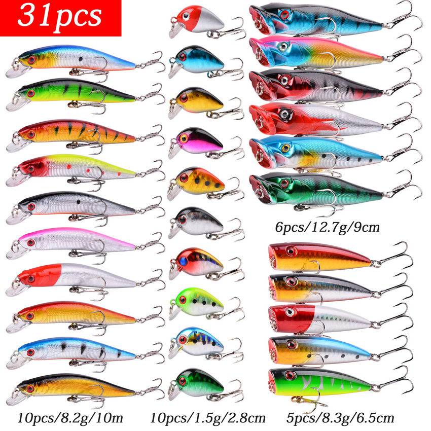 Aorace Fishing Lure Set Fishing Hard Bait Mini Minnow Floating Swing Crankbait Crazy Wobblers Artificial Bionic Crank Lures - Quid Mart