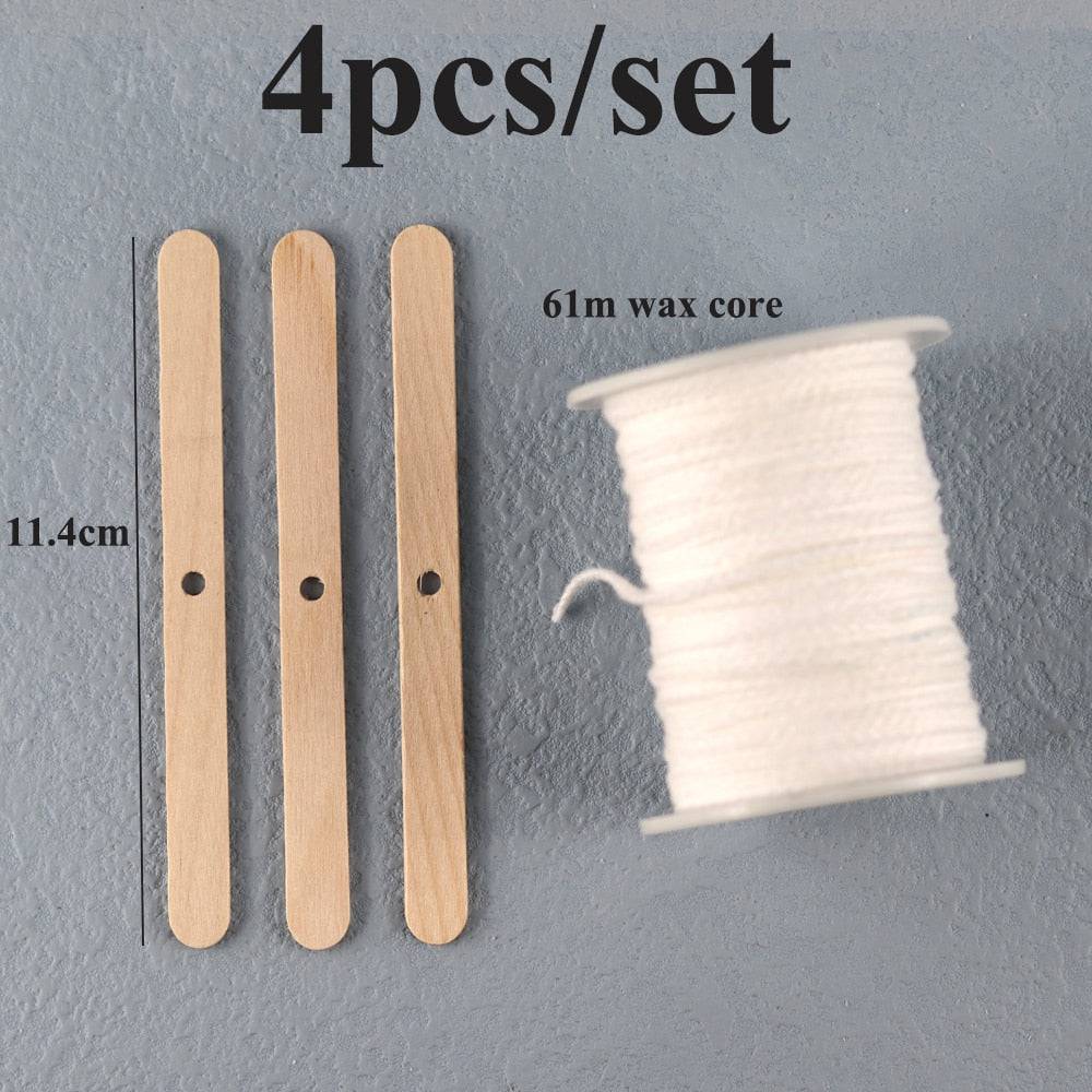 8-20cm 100 PCS Candle Wicks Smokeless Wax Pure Cotton Core for DIY Candle Making Pre-waxed Wicks Party Supplies - Quid Mart