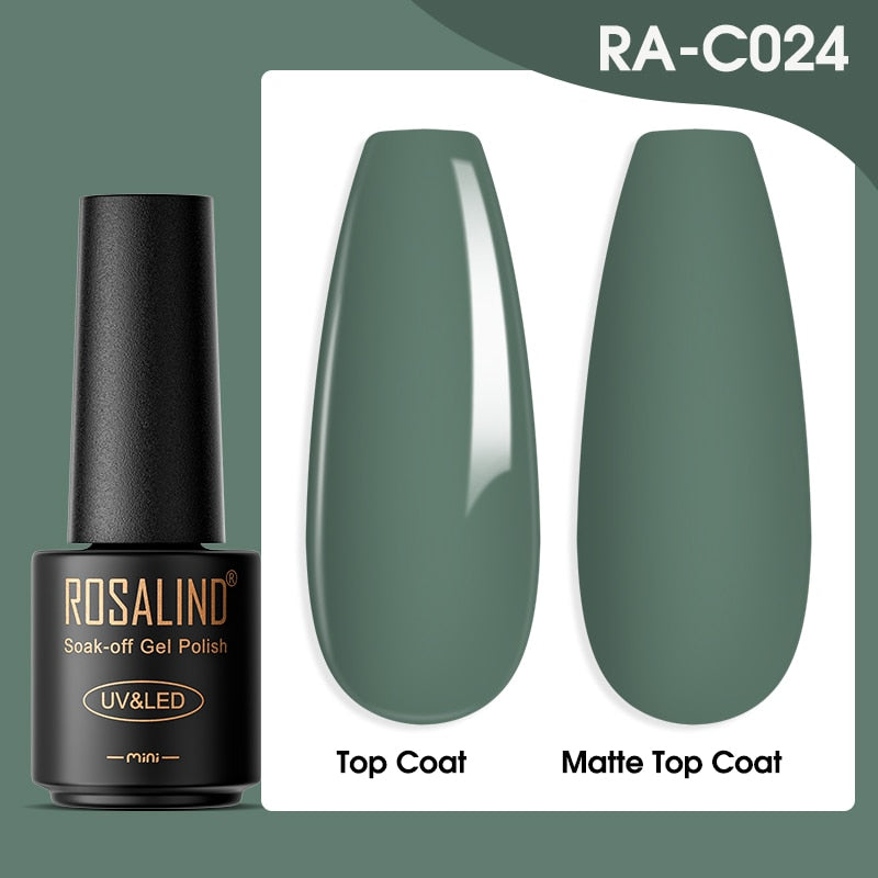 ROSALIND Gel Nail Polish Lamp All For Nails Art Manicure With Matt Base Top Coat Semi Permanant Gellak Nail Gel Polish Varnishes - Quid Mart