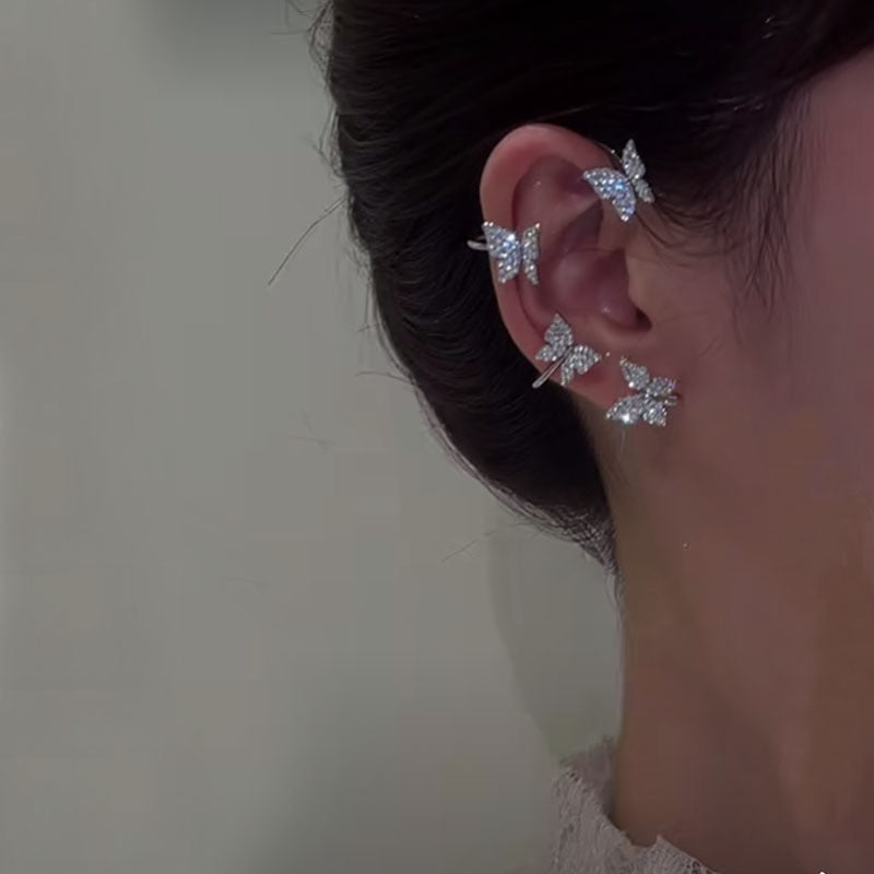 Crystal Rhinestone Ear Cuff - Trendy Bohemian Jewelry - Quid Mart