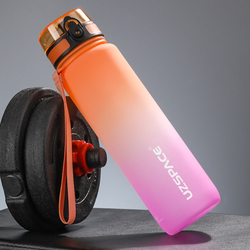 New 500/800/1000ml Sports Water Bottle BPA Free Portable Leak-proof Shaker bottle Plastic Drinkware Tour Gym Free Shipping items - Quid Mart