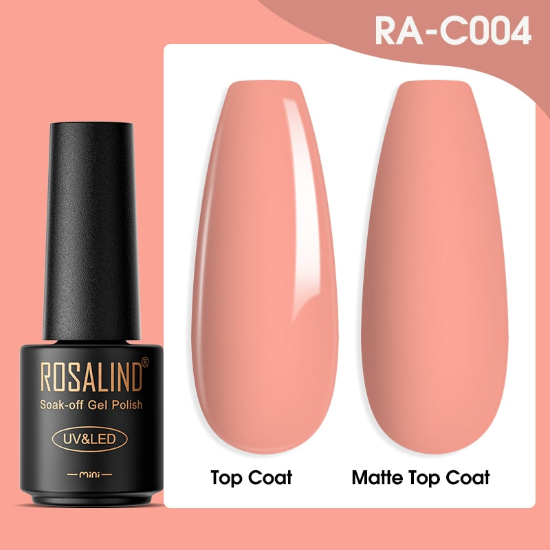 ROSALIND Gel Nail Polish Lamp All For Nails Art Manicure With Matt Base Top Coat Semi Permanant Gellak Nail Gel Polish Varnishes - Quid Mart