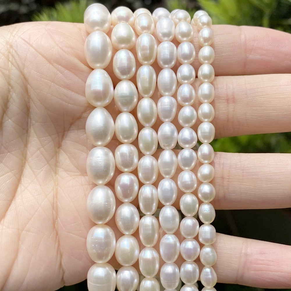 Natural Freshwater Pearl Beads High Quality Irregular Shape Punch Loose Beads for Jewelry Making DIY Necklace Bracelet - Quid Mart