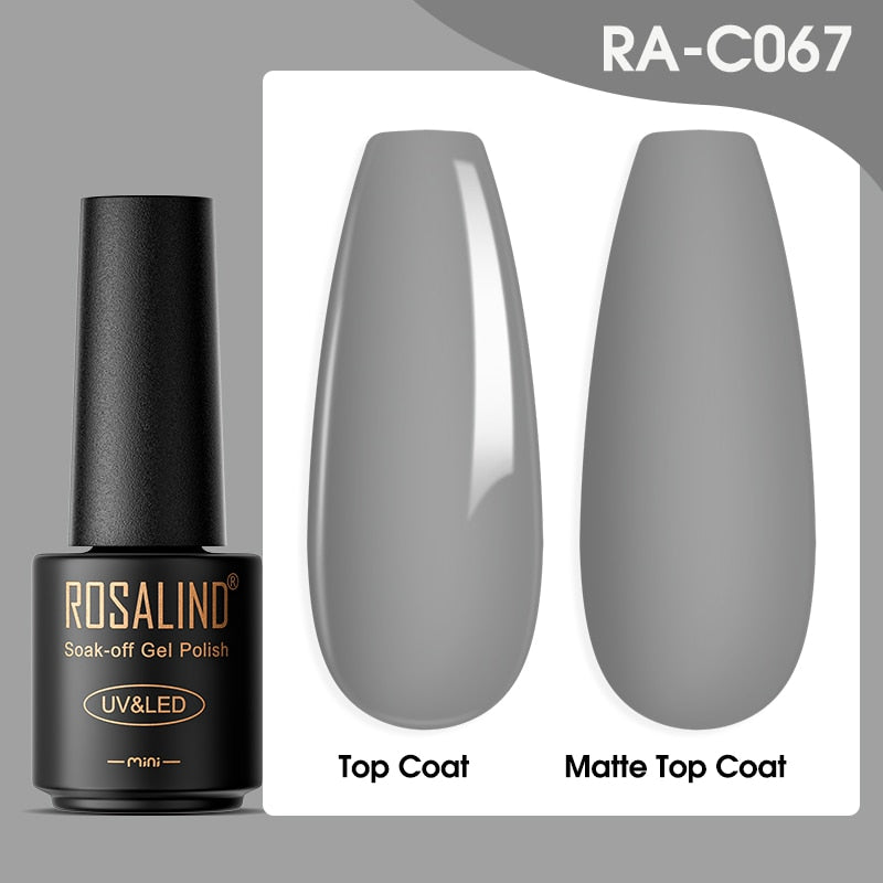 ROSALIND Gel Nail Polish Lamp All For Nails Art Manicure With Matt Base Top Coat Semi Permanant Gellak Nail Gel Polish Varnishes - Quid Mart