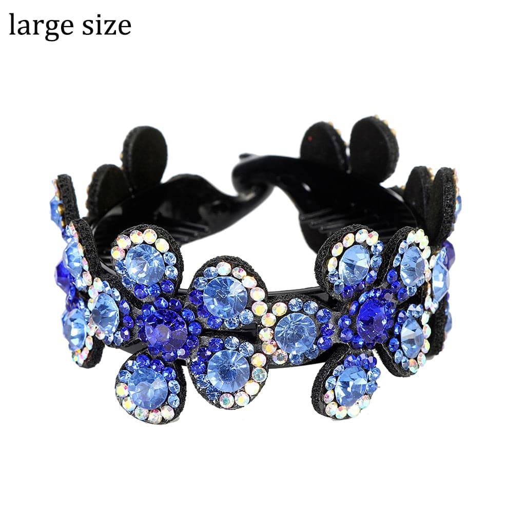 Molans Crystal Rhinestone Hair Claws - Women's Flower Hair Clips - Quid Mart