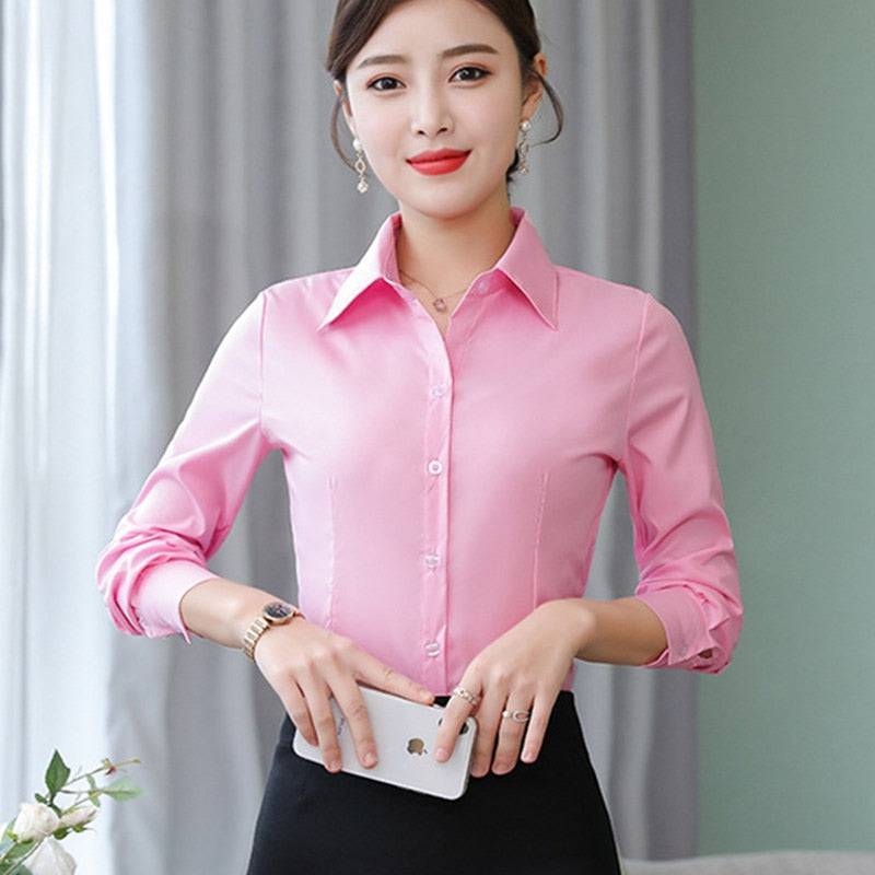 YUKIESUE Chiffon Blouse: Slim Fit, Mandarin Collar, Ideal for Summer! - Quid Mart