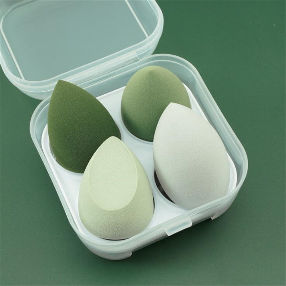 3/4pcs Makeup Sponge Blenders - Beauty Egg Cosmetic Puff for Women - Quid Mart