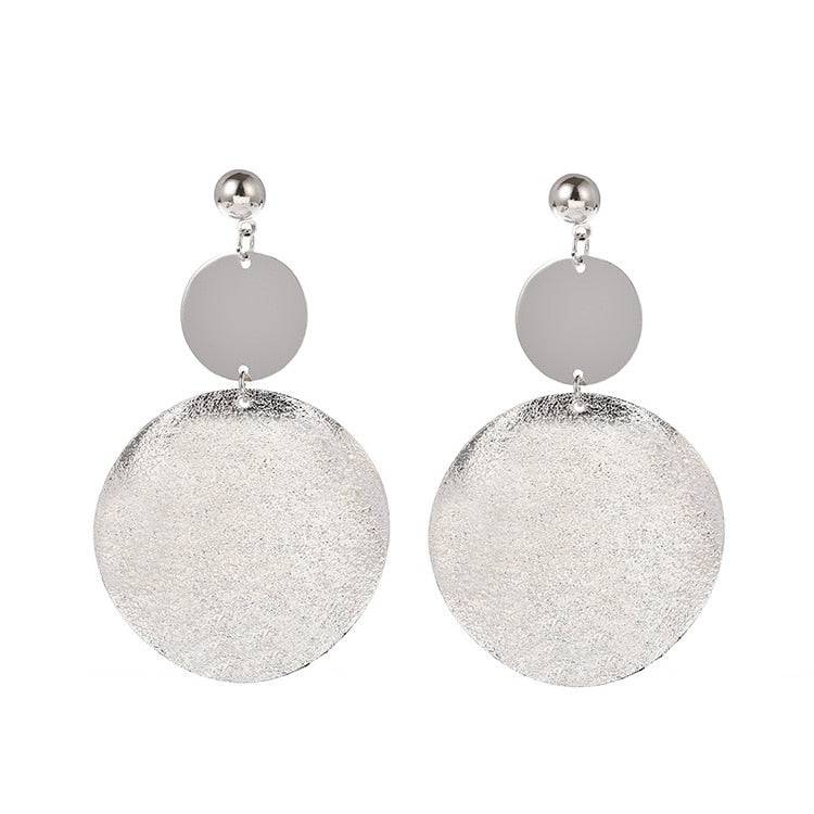 Big Geometric Round Statement Earrings - Modern Female Jewelry - Quid Mart