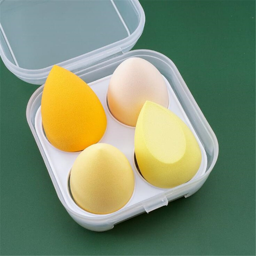 3/4pcs Makeup Sponge Blenders - Beauty Egg Cosmetic Puff for Women - Quid Mart