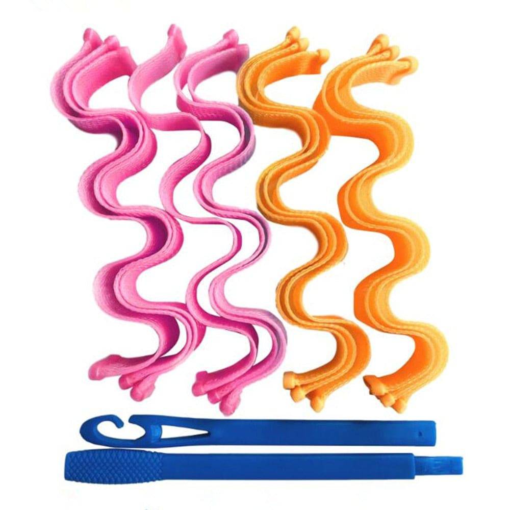 12pcs Heatless Hair Curler No Heat Hair Rollers Soft Curls Curling Rod Roller Sticks Perm Rods Wave Formers Hair Styling Tools - Quid Mart