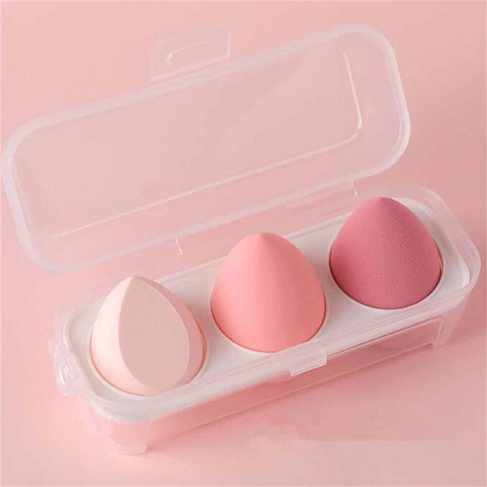 3/4pcs Makeup Sponge Blenders - Beauty Egg Cosmetic Puff for Women - Quid Mart