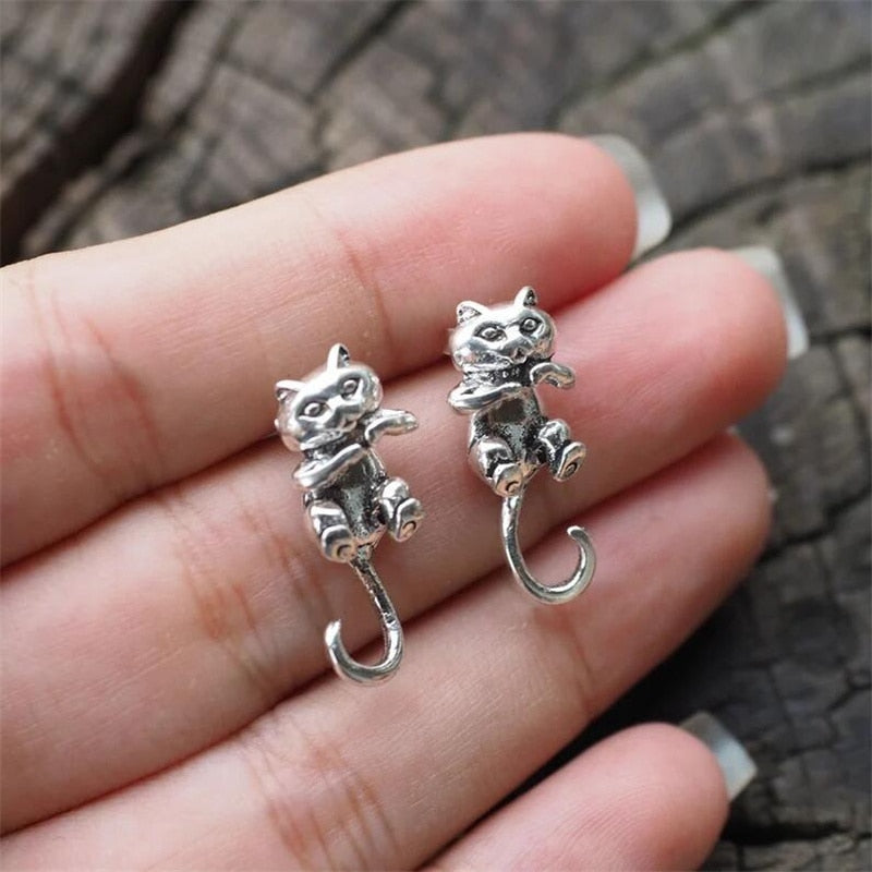 Cute Frog Earrings For Women Girls Animal Gothic Stud Earrings Piercing Female Korean Jewelry Brincos - Quid Mart