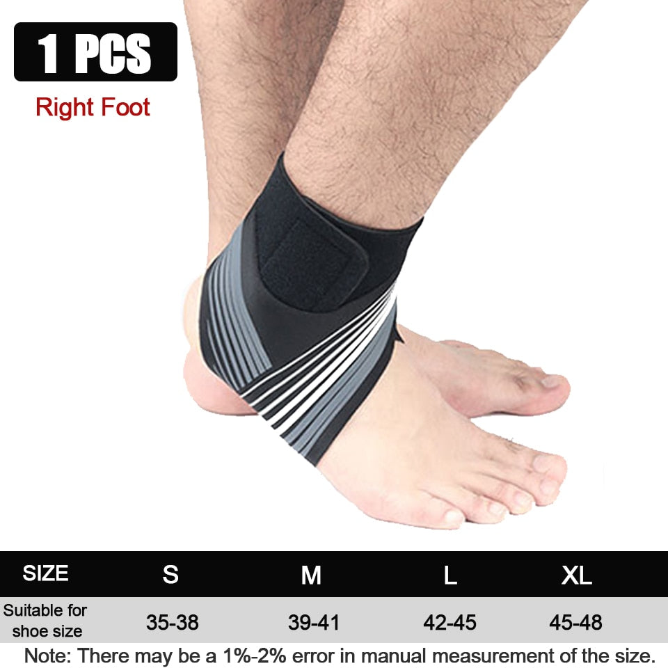 GOBYGO  Sport Ankle Support Elastic High Protect Sports Ankle Equipment Safety Running Basketball Ankle Brace Support - Quid Mart