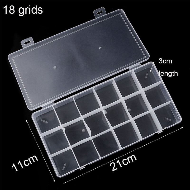 Plastic Jewelry Boxes Plastic Tool Box Adjustable Craft Organizer Storage Beads Bracelet Jewelry Boxes Packaging Wholesale - Quid Mart