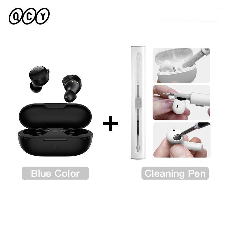 QCY T17 Earphone Bluetooth True Wireless Earbuds BT5.1 HIFI Headphone Touch Control Low Latency Mode ENC Earbud Long Standby 26H - Quid Mart