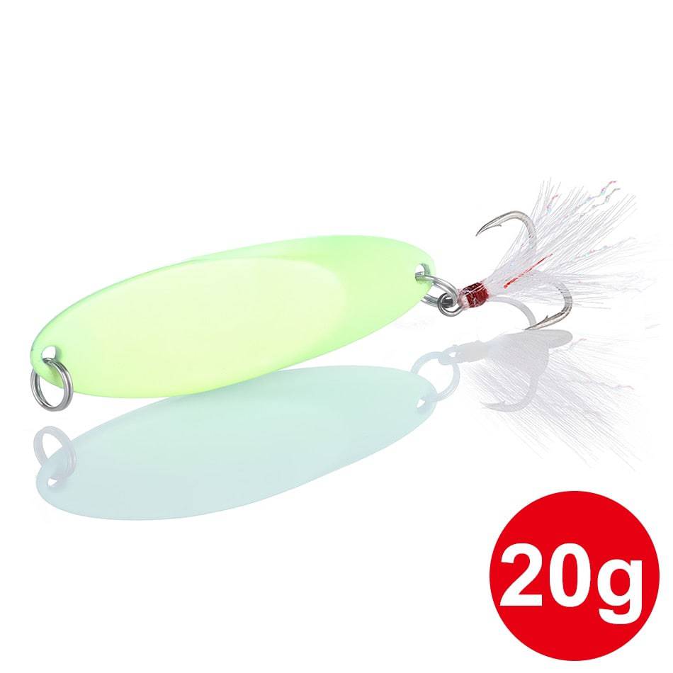 1pcs Metal Spinner Spoon Lures Trout Fishing Lure Hard Bait Sequins Paillette Artificial Baits Spinnerbait Fish Tools 2.5g-42g - Quid Mart