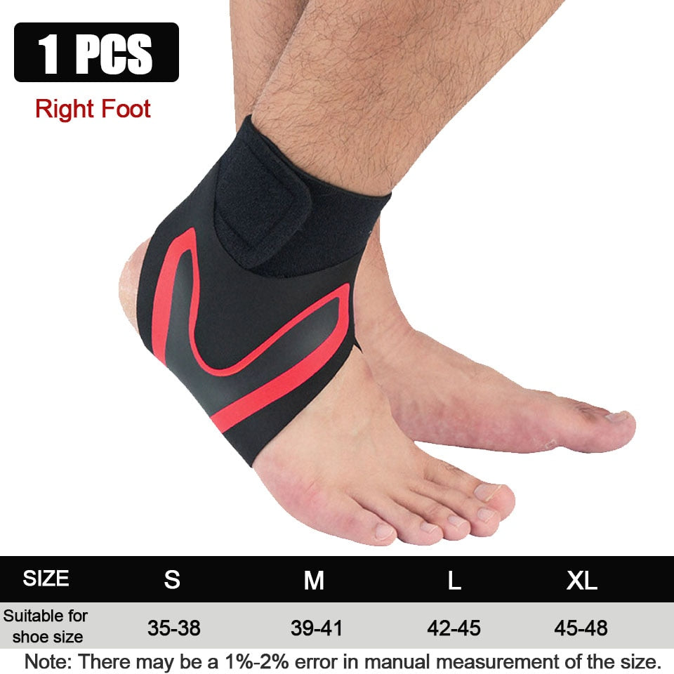 GOBYGO  Sport Ankle Support Elastic High Protect Sports Ankle Equipment Safety Running Basketball Ankle Brace Support - Quid Mart