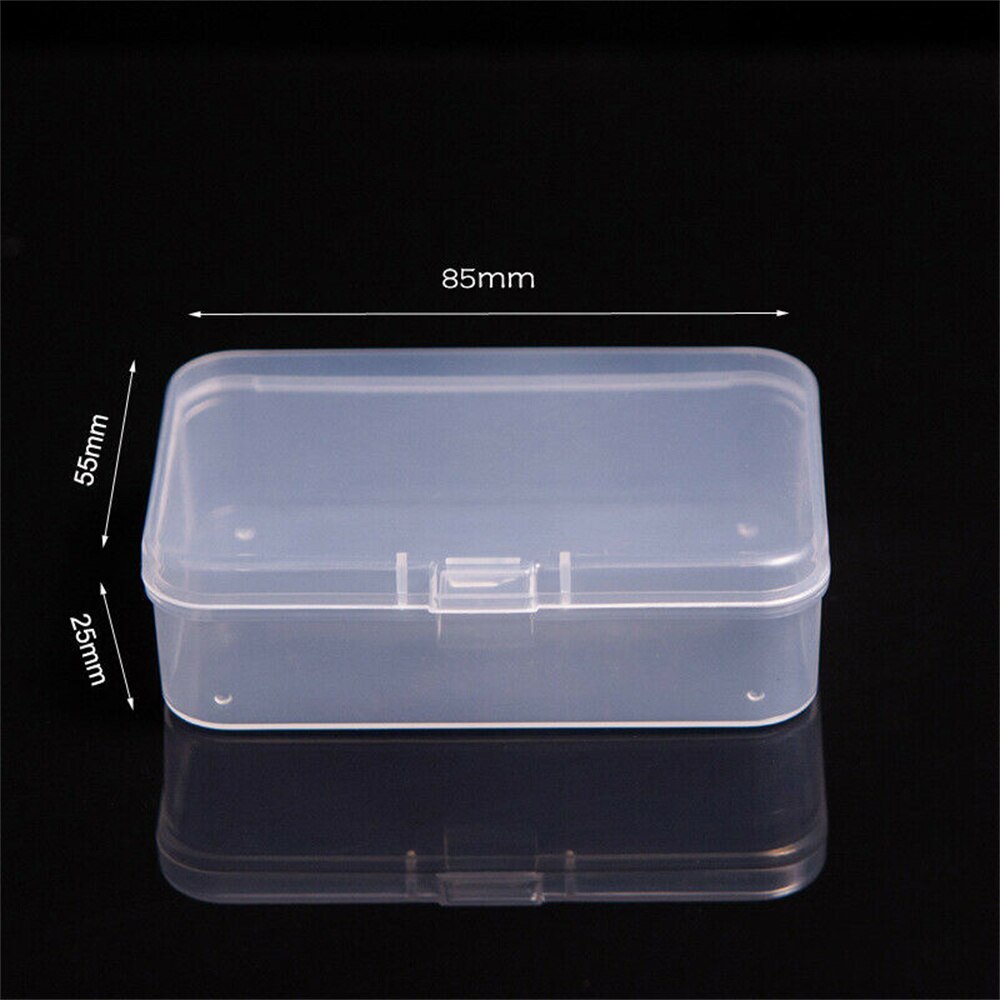 Top Selling Transparent Plastic Storage Box Clear Square Multipurpose Display Case Plastic Jewelry Storage Boxes Multiple Sizes - Quid Mart