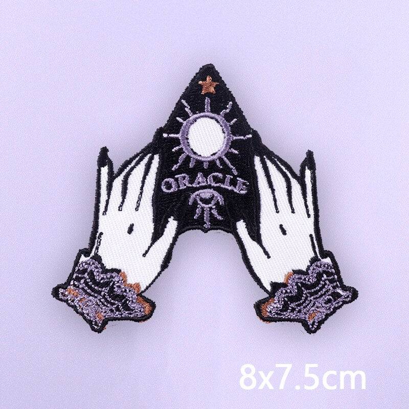 DIY Embroidery/Fusible Patch Iron On Patches For Clothing thermoadhesive patches On Clothes Space Patch Stripes Ironing Stickers - Quid Mart