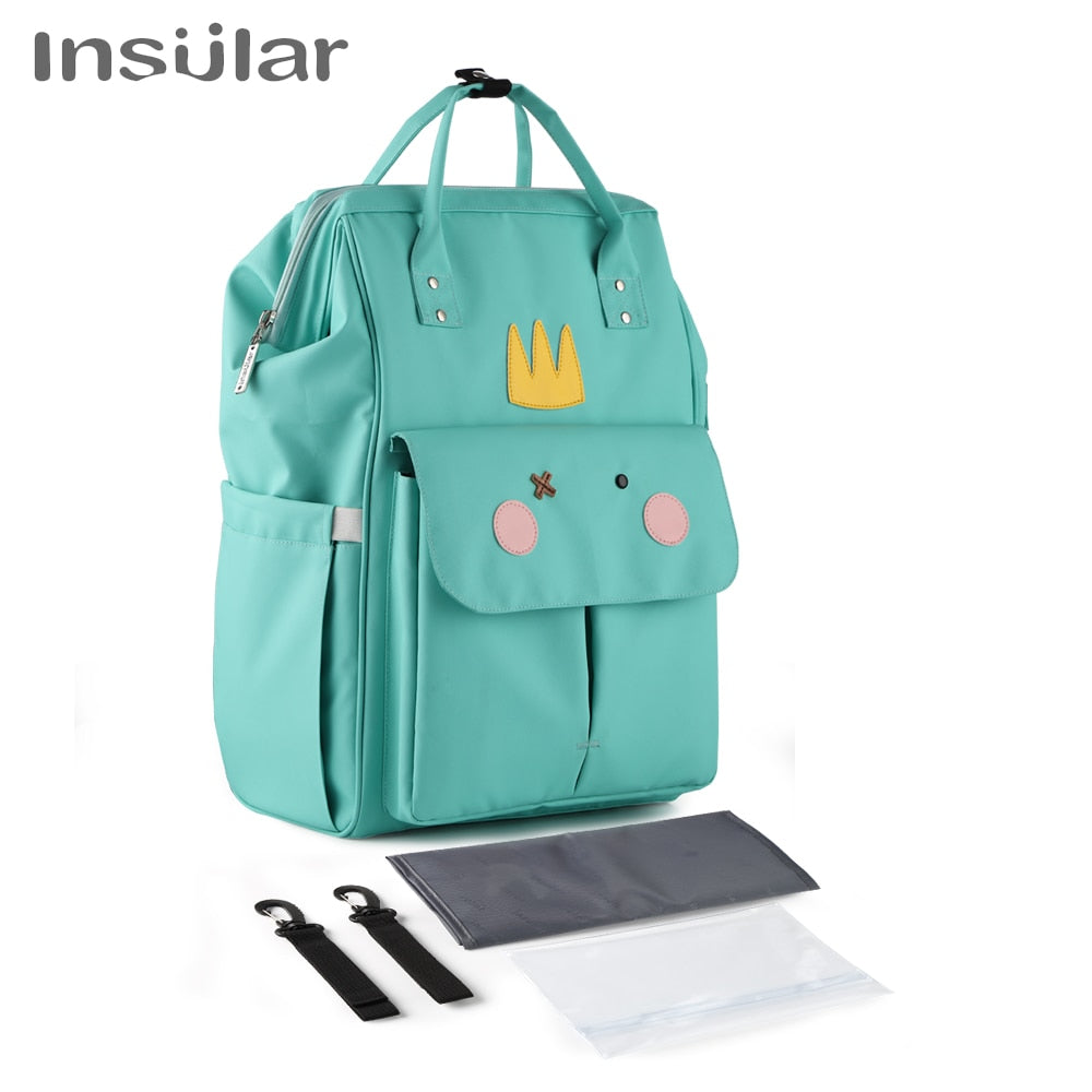 Insular Nappy Backpack - Large Capacity Mom's Stroller Bag - Quid Mart