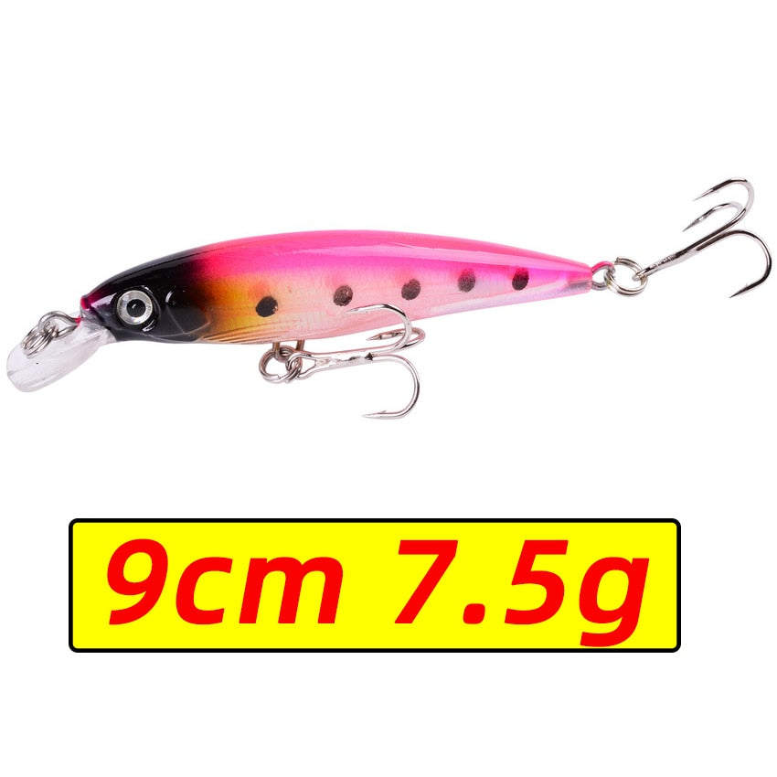 1PCS Laser Minnow Fishing Lure 11CM 13G pesca hooks fish wobbler tackle crankbait artificial japan hard bait swimbait - Quid Mart