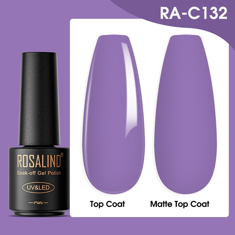 ROSALIND Gel Nail Polish Lamp All For Nails Art Manicure With Matt Base Top Coat Semi Permanant Gellak Nail Gel Polish Varnishes - Quid Mart