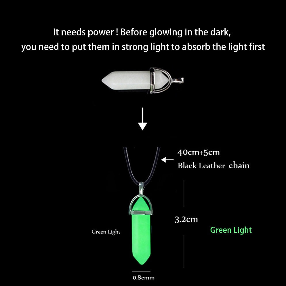 Glowing Arrow Pendant Necklace - Luminous, Knightly, and Perfect for Halloween - Quid Mart