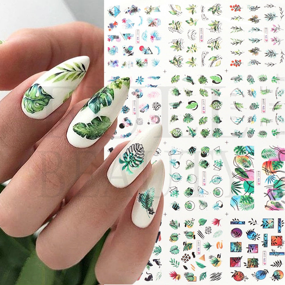 12pcs Valentines Manicure Love Letter Flower Sliders for Nails Inscriptions Nail Art Decoration Water Sticker Tips GLBN1489-1500 - Quid Mart