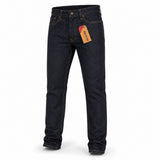 Iron Stitch men's straight leg jeans dark blue – view 2