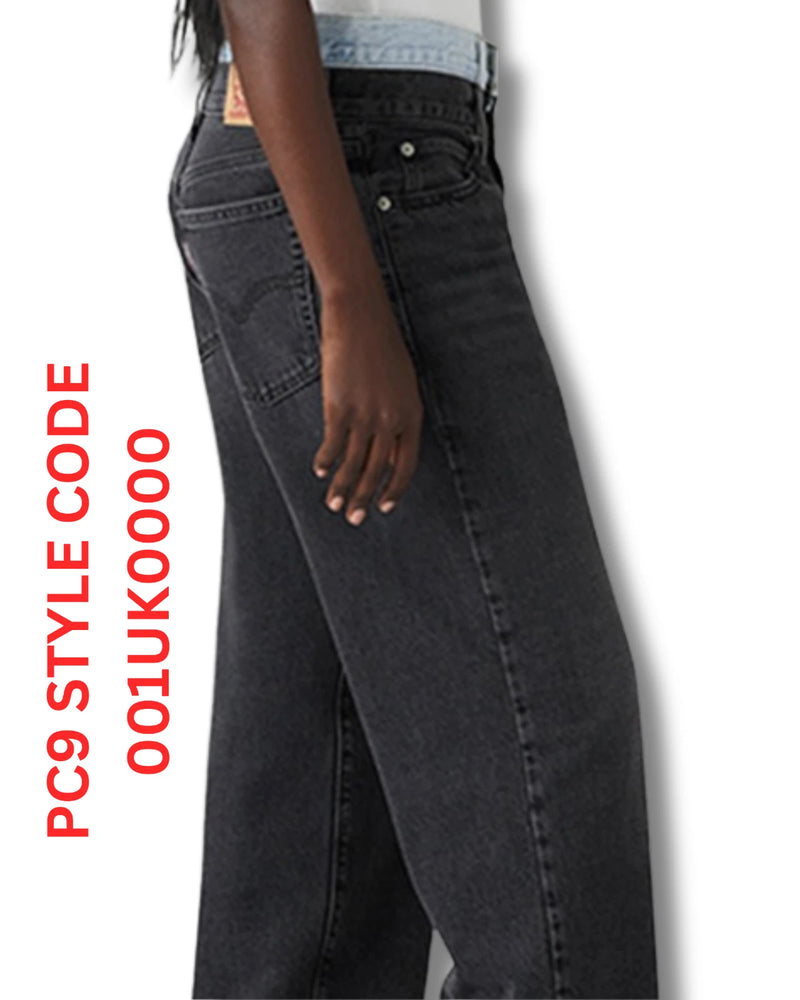 Levi’s 94 Baggy Jeans Black Mid Rise Loose Fit Straight Leg Denim